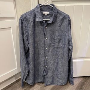 GAP standard fit linen button down